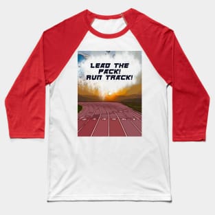 Fasbytes Running ‘ Lead the Pack, Run Track’ Baseball T-Shirt